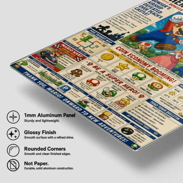 Video Game Metal Poster Wall Decor - SM - Image 6