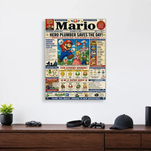 Video Game Metal Poster Wall Decor - SM - Image 4