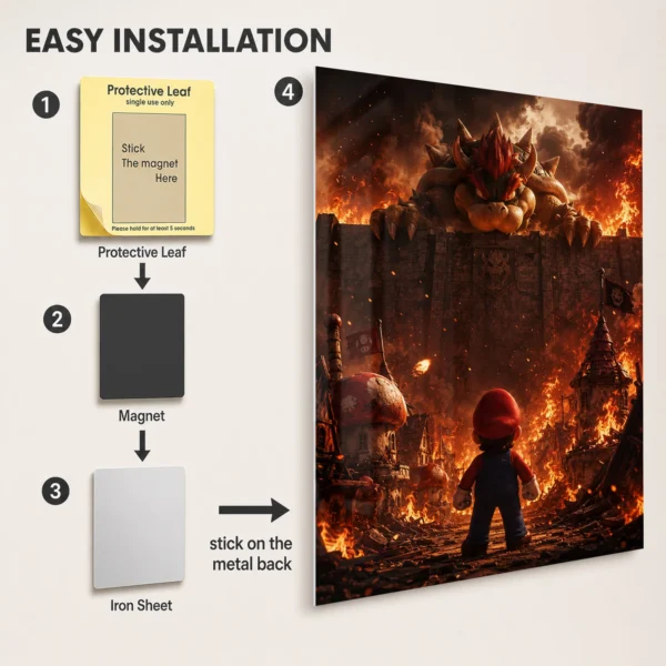 Video Game Metal Poster Wall Decor - SM - A - Image 2