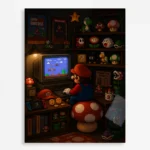 Video Game Metal Poster Wall Decor - SM Mario - A