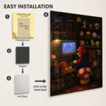 Video Game Metal Poster Wall Decor - SM Mario - A - Image 2