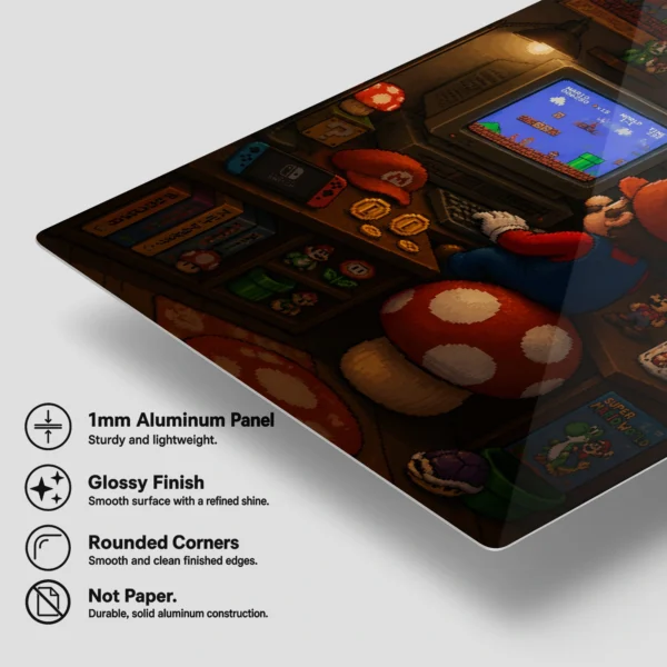Video Game Metal Poster Wall Decor - SM Mario - A - Image 6