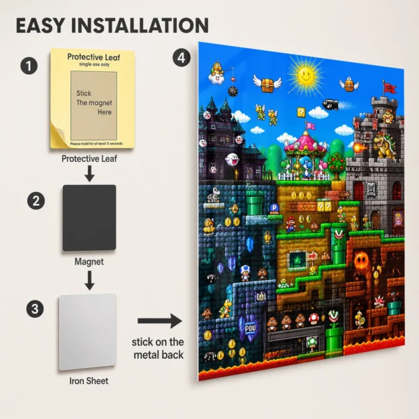 Video Game Metal Poster Wall Decor - SM - C - Image 2