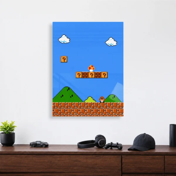 Video Game Metal Poster Wall Decor - SM Mario - B - Image 4