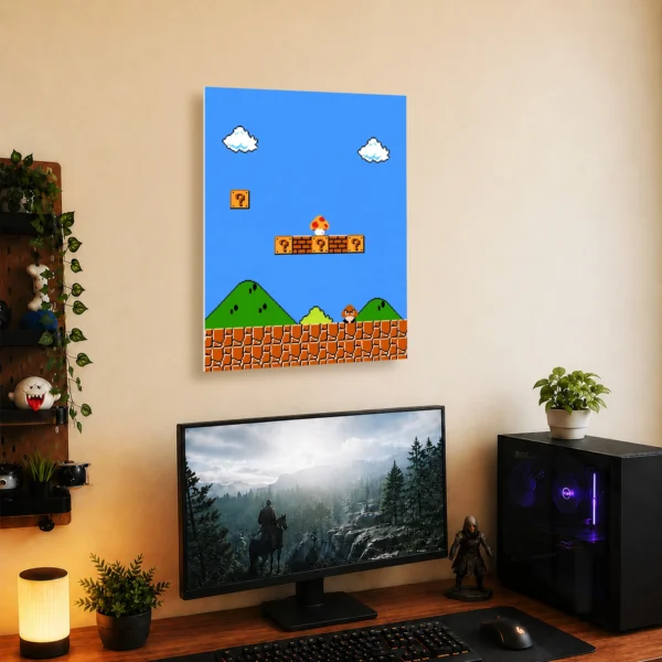 Video Game Metal Poster Wall Decor - SM Mario - B - Image 5