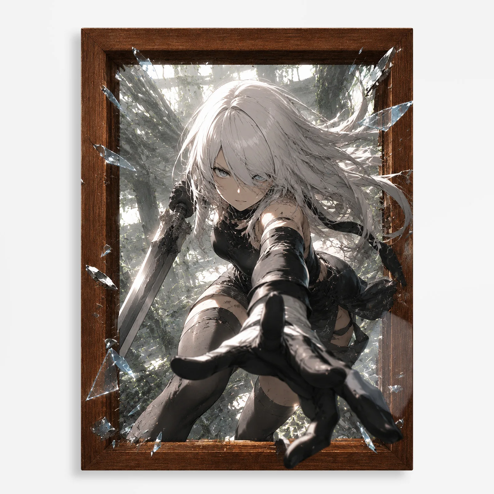 video game metal poster (159) s1 Video Game Metal Poster Wall Decor - NA 2B - Image 1