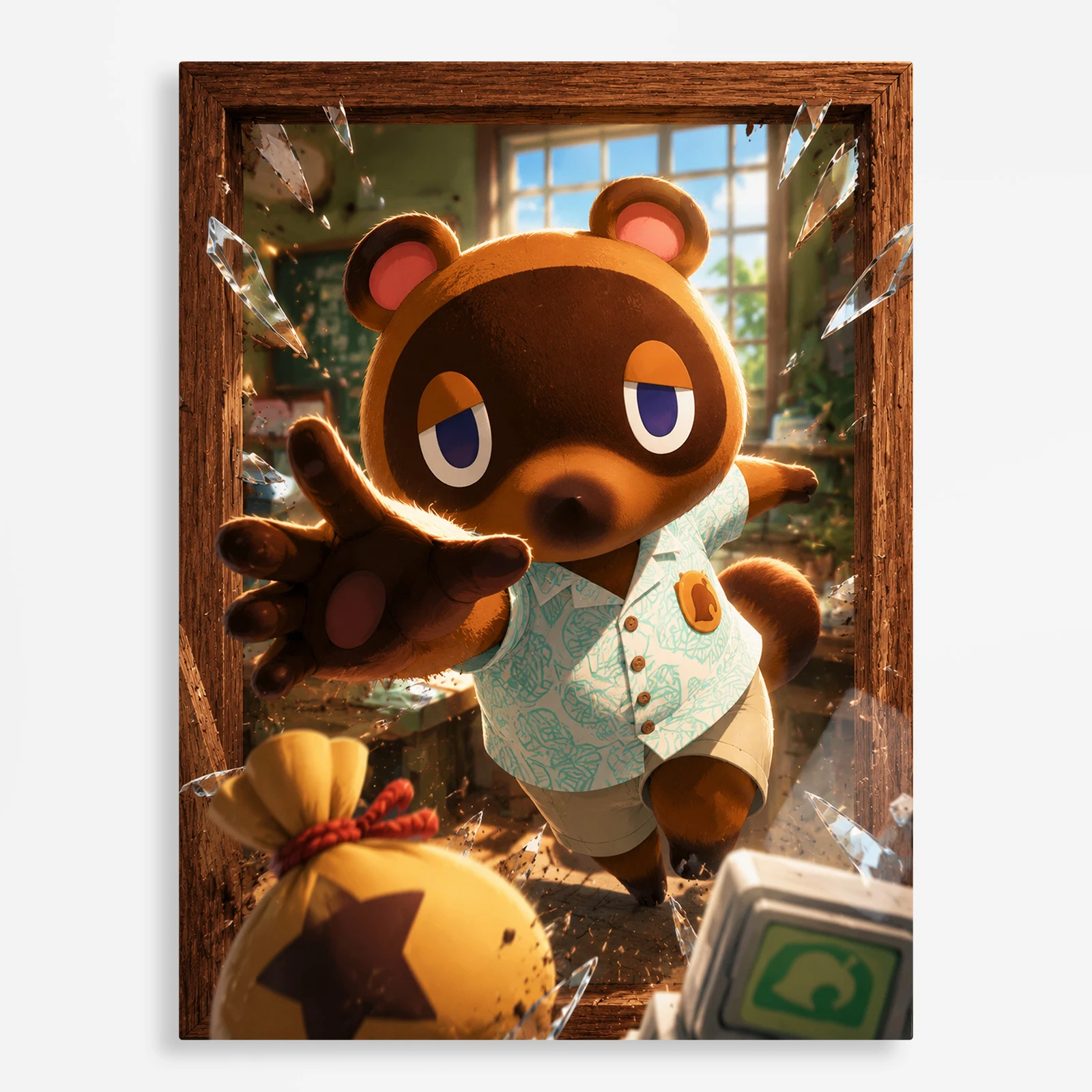 video game metal poster (16) s1 Video Game Metal Poster Wall Decor - AC Tom Nook - Image 1