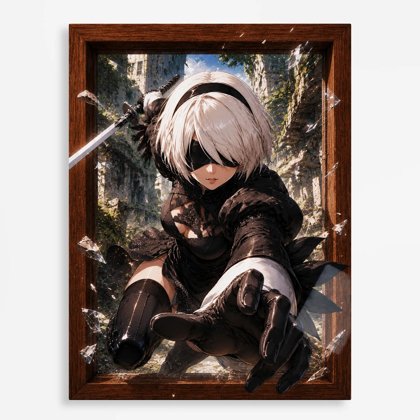 video game metal poster (161) s1 Video Game Metal Poster Wall Decor - NA 2B - A - Image 1