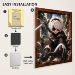 Video Game Metal Poster Wall Decor - NA 2B - A - Image 2