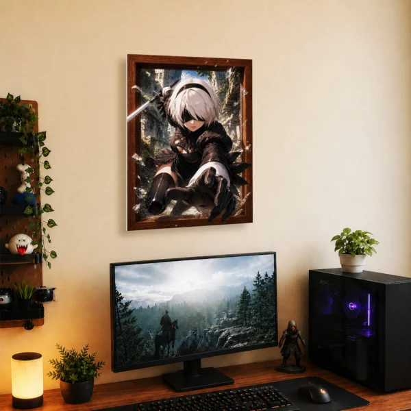 Video Game Metal Poster Wall Decor - NA 2B - A - Image 5