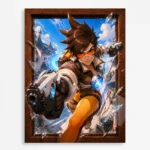 Video Game Metal Poster Wall Decor - OW Tracer
