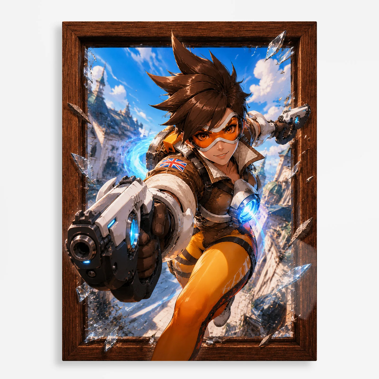 video game metal poster (164) s1 Video Game Metal Poster Wall Decor - OW Tracer - Image 1