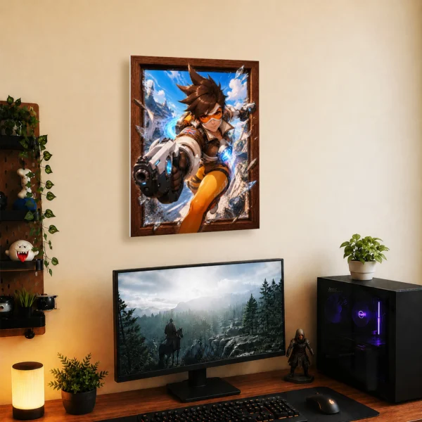 Video Game Metal Poster Wall Decor - OW Tracer - Image 5