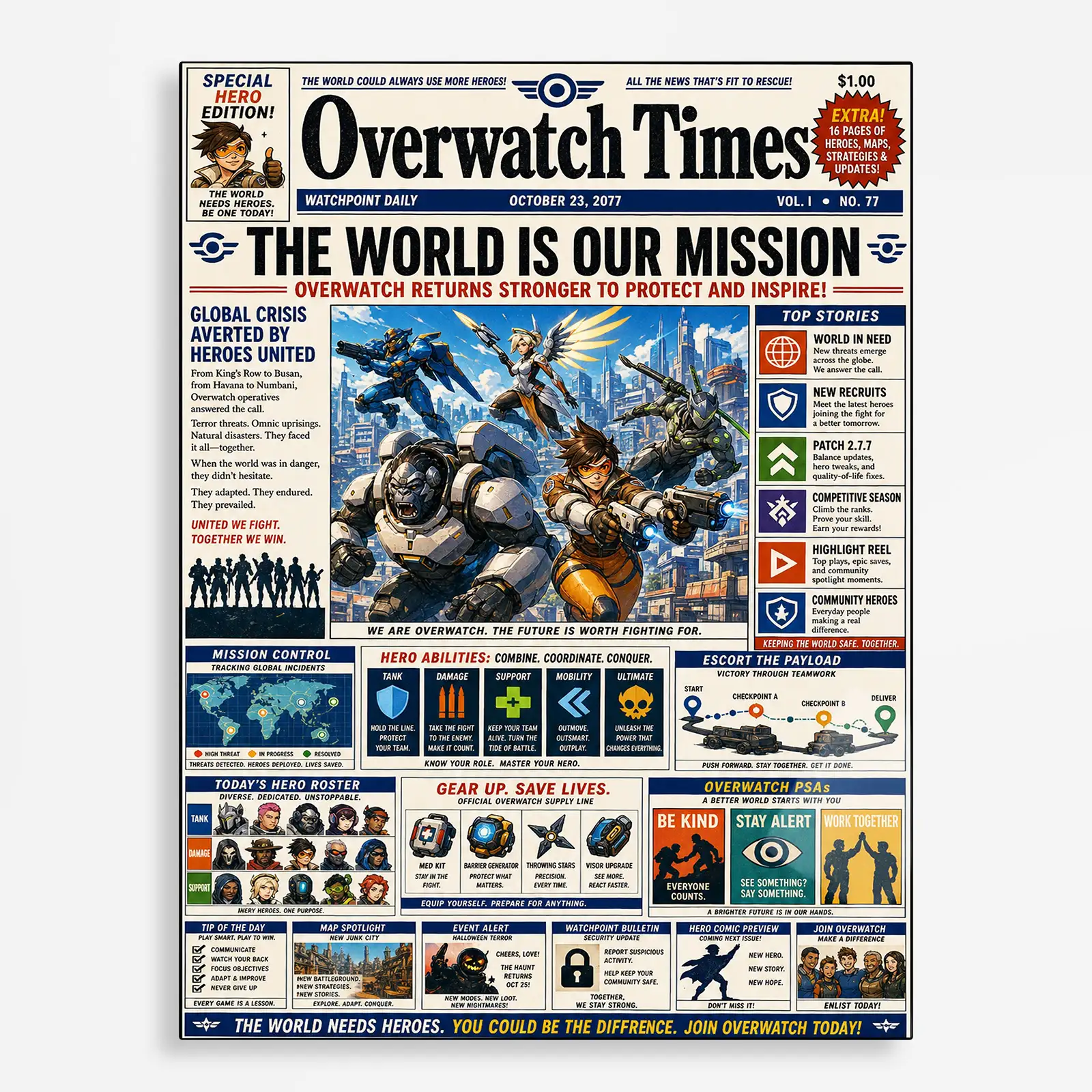 video game metal poster (165) s1 Video Game Metal Poster Wall Decor - OW - Image 1