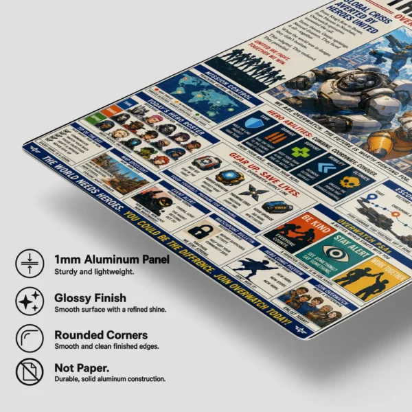 Video Game Metal Poster Wall Decor - OW - Image 6