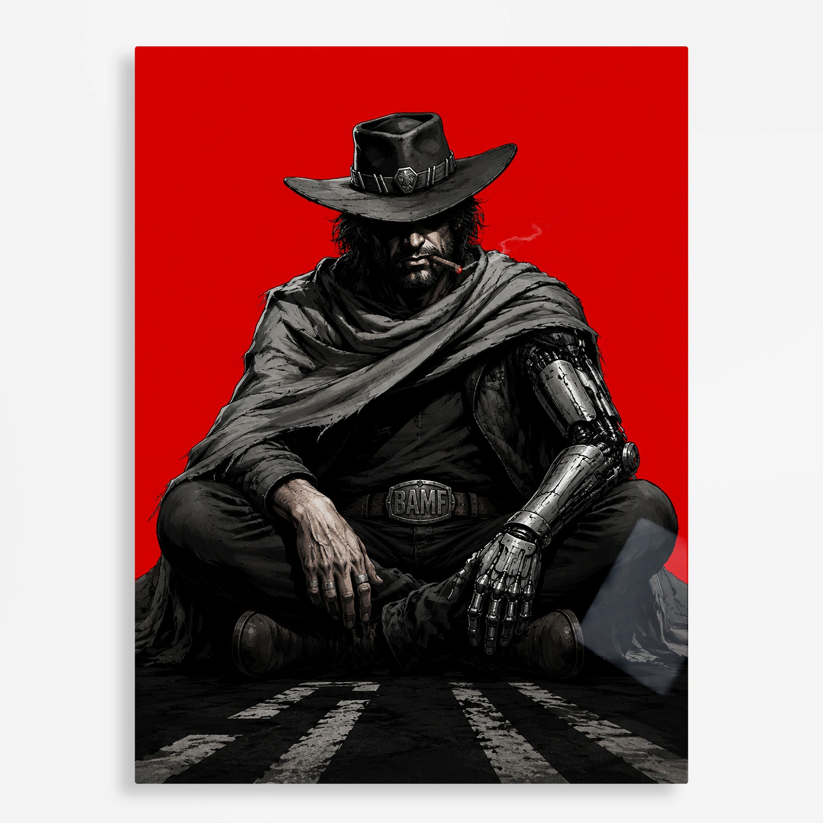 video game metal poster (166) s1 Video Game Metal Poster Wall Decor - OW Reaper - Image 1
