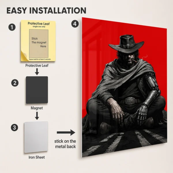 Video Game Metal Poster Wall Decor - OW Reaper - Image 2