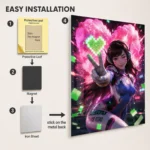 Video Game Metal Poster Wall Decor - OW D.Va - Image 2