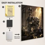Video Game Metal Poster Wall Decor - OW Bastion - Image 2