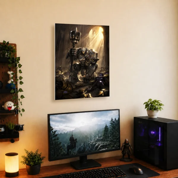 Video Game Metal Poster Wall Decor - OW Bastion - Image 5