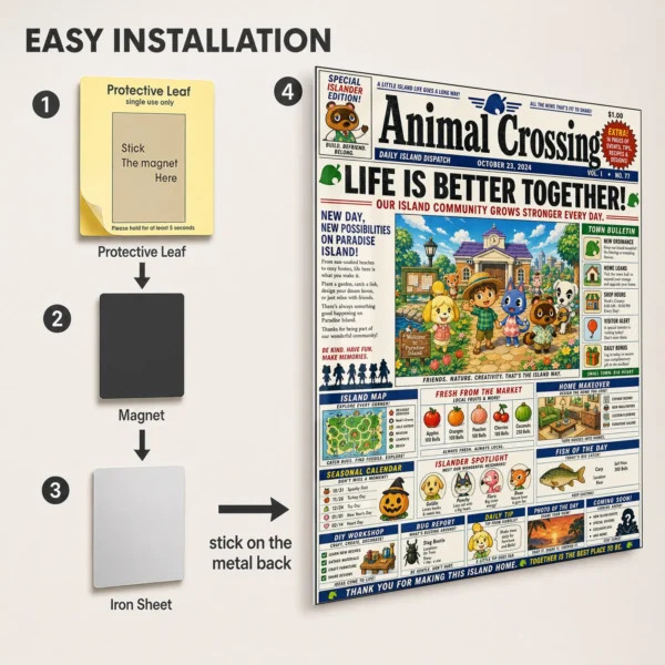 Video Game Metal Poster Wall Decor - AC - A - Image 2