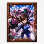 Video Game Metal Poster Wall Decor - OW D.Va - A