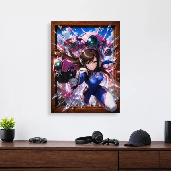 Video Game Metal Poster Wall Decor - OW D.Va - A - Image 4