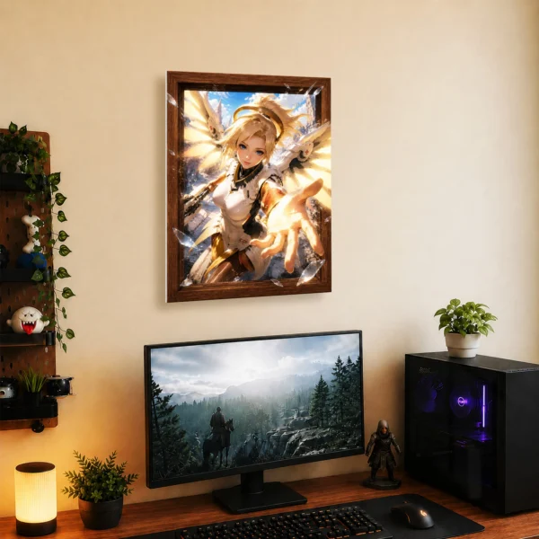 Video Game Metal Poster Wall Decor - OW Mercy - Image 5