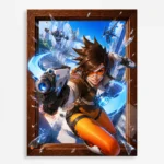 Video Game Metal Poster Wall Decor - OW Tracer - A