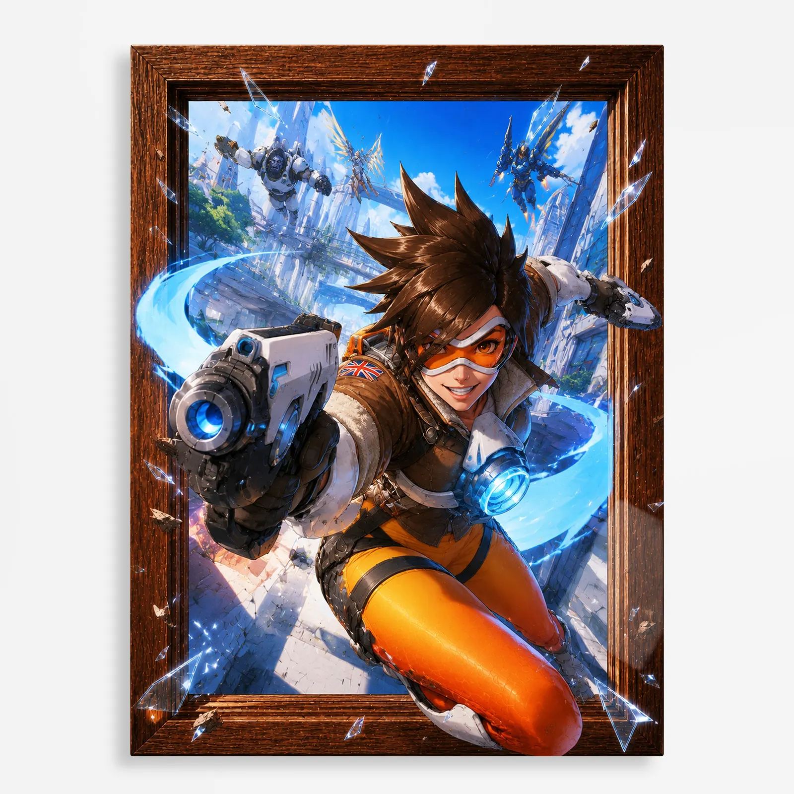 video game metal poster (173) s1 Video Game Metal Poster Wall Decor - OW Tracer - A - Image 1