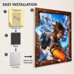 Video Game Metal Poster Wall Decor - OW Tracer - A - Image 2