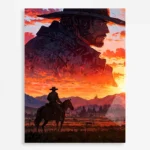 Video Game Metal Poster Wall Decor - RDR 2 Arthur Morgan