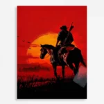 Video Game Metal Poster Wall Decor - RDR 2 John Marston