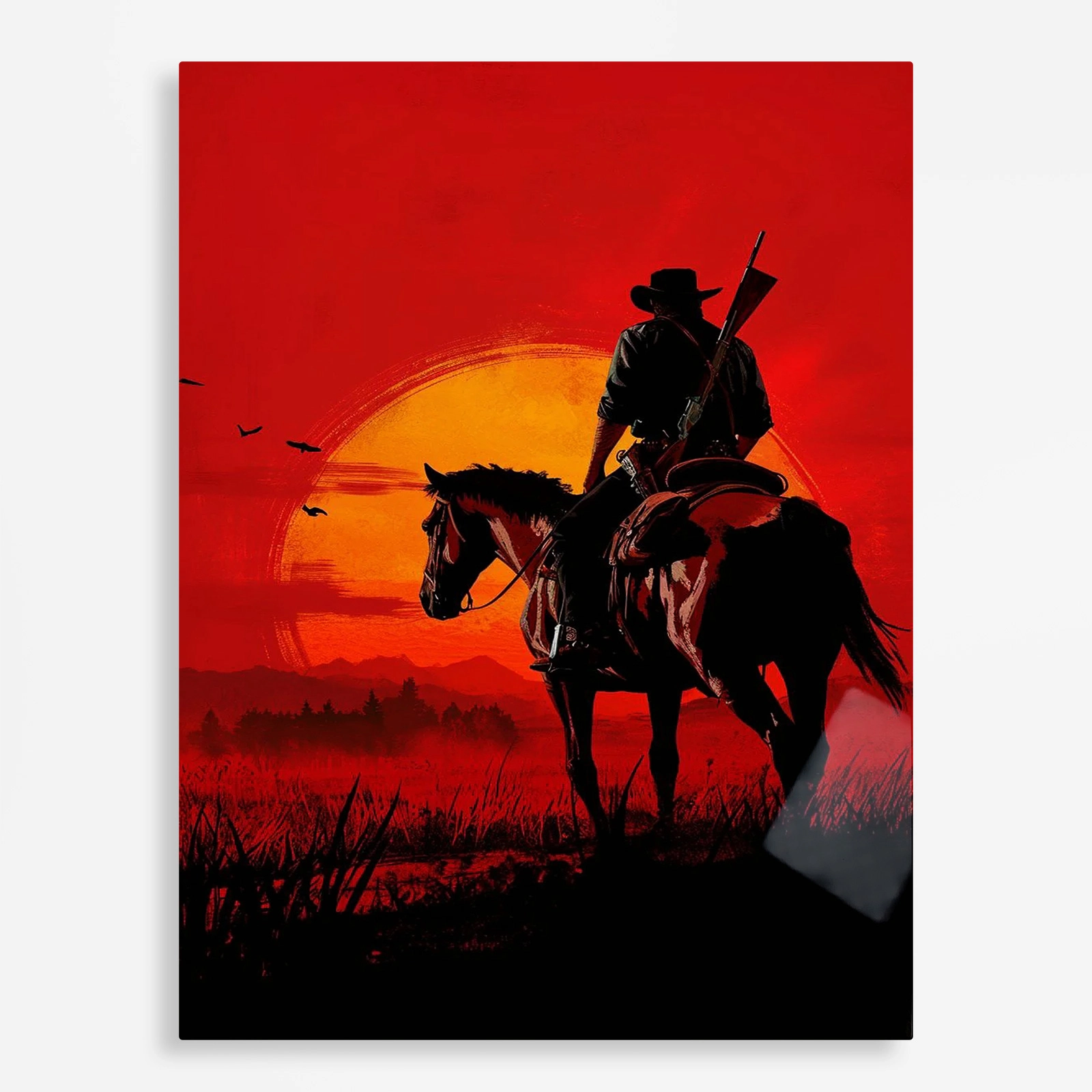 video game metal poster (175) s1 Video Game Metal Poster Wall Decor - RDR 2 John Marston - Image 1