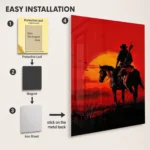 Video Game Metal Poster Wall Decor - RDR 2 John Marston - Image 2