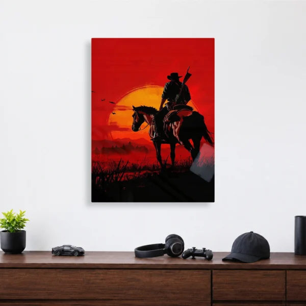 Video Game Metal Poster Wall Decor - RDR 2 John Marston - Image 4