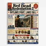 Video Game Metal Poster Wall Decor - RDR 2