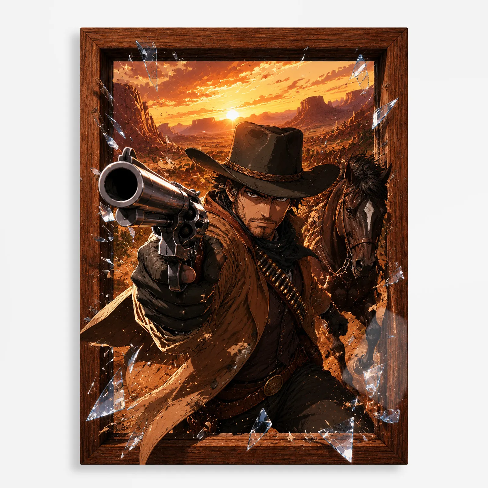 video game metal poster (177) s1 Video Game Metal Poster Wall Decor - RDR 2 Arthur Morgan - A - Image 1