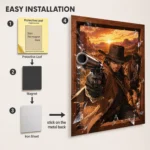 Video Game Metal Poster Wall Decor - RDR 2 Arthur Morgan - A - Image 2