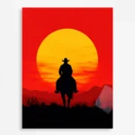 Video Game Metal Poster Wall Decor - RDR 2 Arthur Morgan - B