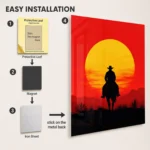 Video Game Metal Poster Wall Decor - RDR 2 Arthur Morgan - B - Image 2