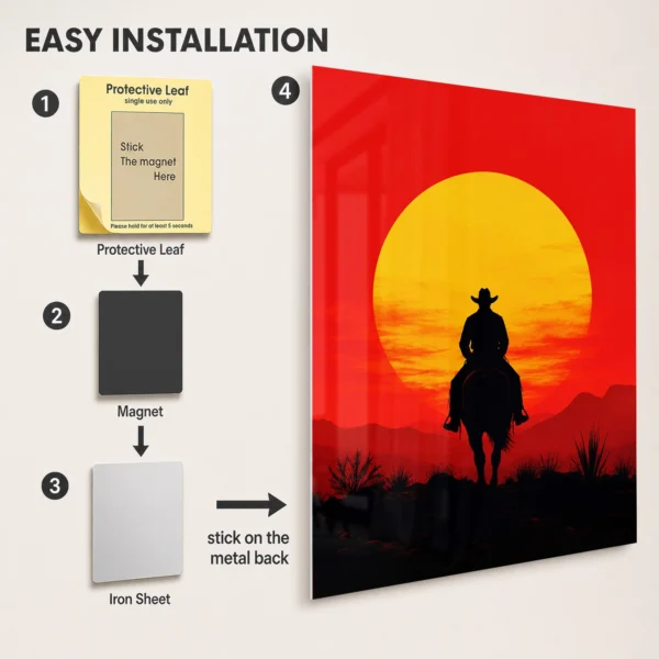 Video Game Metal Poster Wall Decor - RDR 2 Arthur Morgan - B - Image 2