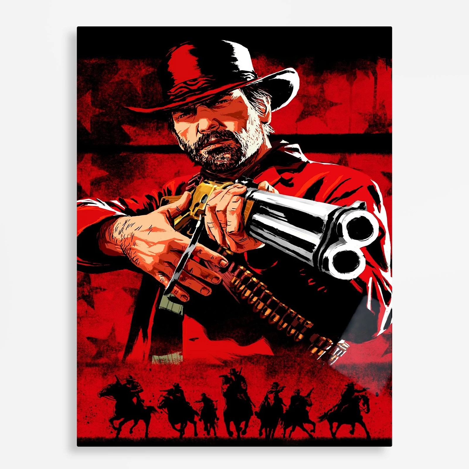 video game metal poster (179) s1 Video Game Metal Poster Wall Decor - RDR 2 John Marston - A - Image 1
