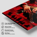 Video Game Metal Poster Wall Decor - RDR 2 John Marston - A - Image 6
