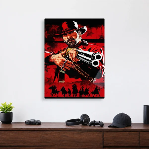 Video Game Metal Poster Wall Decor - RDR 2 John Marston - A - Image 4