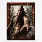 Video Game Metal Poster Wall Decor - SH Pyramid Head