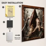 Video Game Metal Poster Wall Decor - SH Pyramid Head - Image 2
