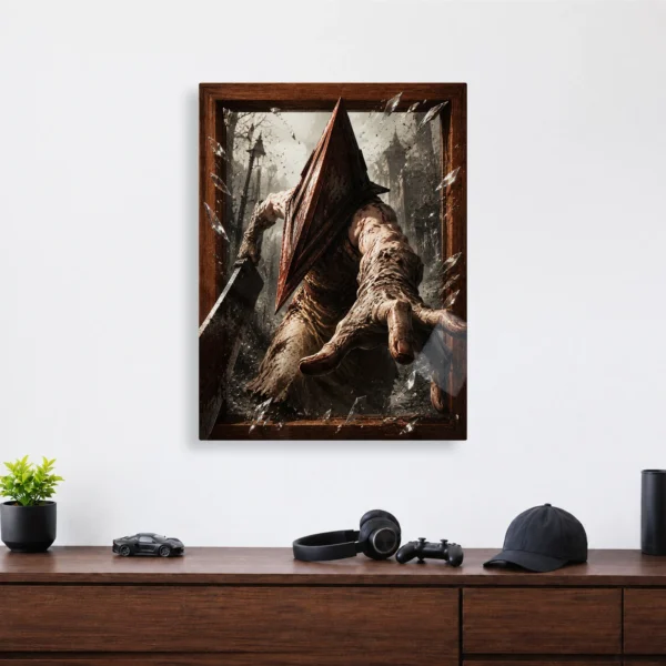 Video Game Metal Poster Wall Decor - SH Pyramid Head - Image 4