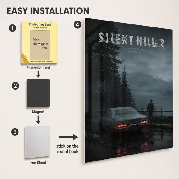 Video Game Metal Poster Wall Decor - SH - E - Image 2