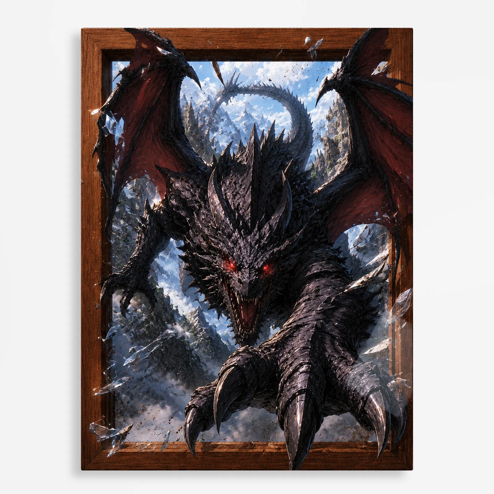 video game metal poster (189) s1 Video Game Metal Poster Wall Decor - TES V: Skyrim - Image 1